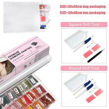 1入組diy鑽石馬賽克向日葵手工禮品鑽石畫全圓形花卉家飾 - 彩色 - 查看 7