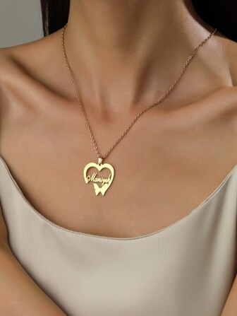 1pc Women's Titanium Steel Necklace Suitable For Daily Wear