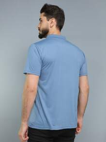 Men Polo Shirts - Màu xanh nhạt - Xem 6