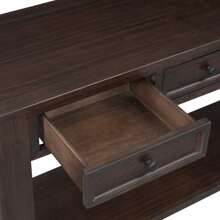 Nestfair Console Table with Bottom Shelf and 4-Drawer