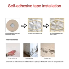 1/6/12pcs 3D Background Wall Waterproof Wall Stickers, 3D Panels, 3D Decorative Boards,Renovation Stickers Peel Wall Panels,Wall Paper, Wallpapers,Spring Decoration Items Refresh Your Home,Rama Decoration Stickers - White - View 11