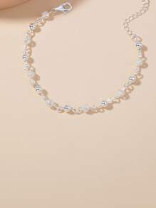 Nooxian Bead Detail Link Bracelet - Silver - View 4