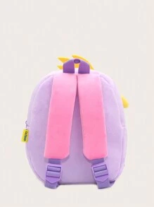 1 Miếng Cô gái Thú vật Con cú Sang trọng Ba lô Với dây kéo Khép kín Dễ thương Túi đeo vai Đối với Mỗi ngày Sử dụng , Bất kì Mùa - Màu tím - Xem 5