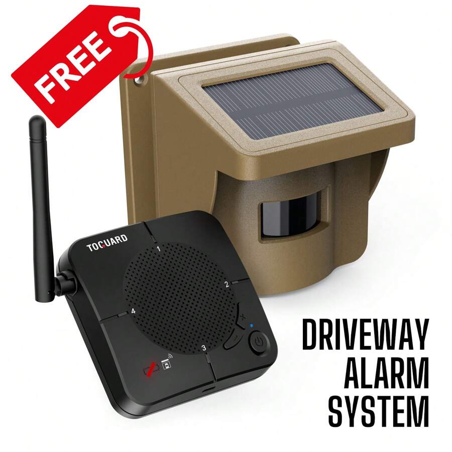 Driveway Alarm1/2 Mile Long Range Solar Wireless Driveway Alarm