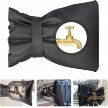 1pc Outdoor Faucet Freeze Cover, Frost Protection Jacket, Made Of Waterproof Oxford Cloth To Protect Your Faucet From Freezing Temperatures