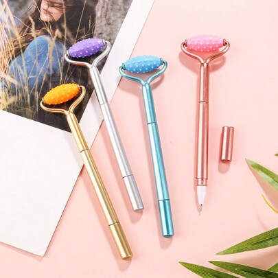 أربعة أقلام جنس مبتكرة عشوائية لتخفيف الإجهاد و المساج،مائية، حبر أسود، للطلاب