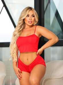 Plus Size Nightgowns & Sleepshirts - Màu Đỏ Sâu - Xem 1