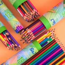 1 Bucket Of Colored Pencils (12/18/24/26/48 Pcs) And 1 Random Colored Pencil Sharpener, For Sketching, Doodling, Drawing Tools Back To School,Back To School,School Supplies
