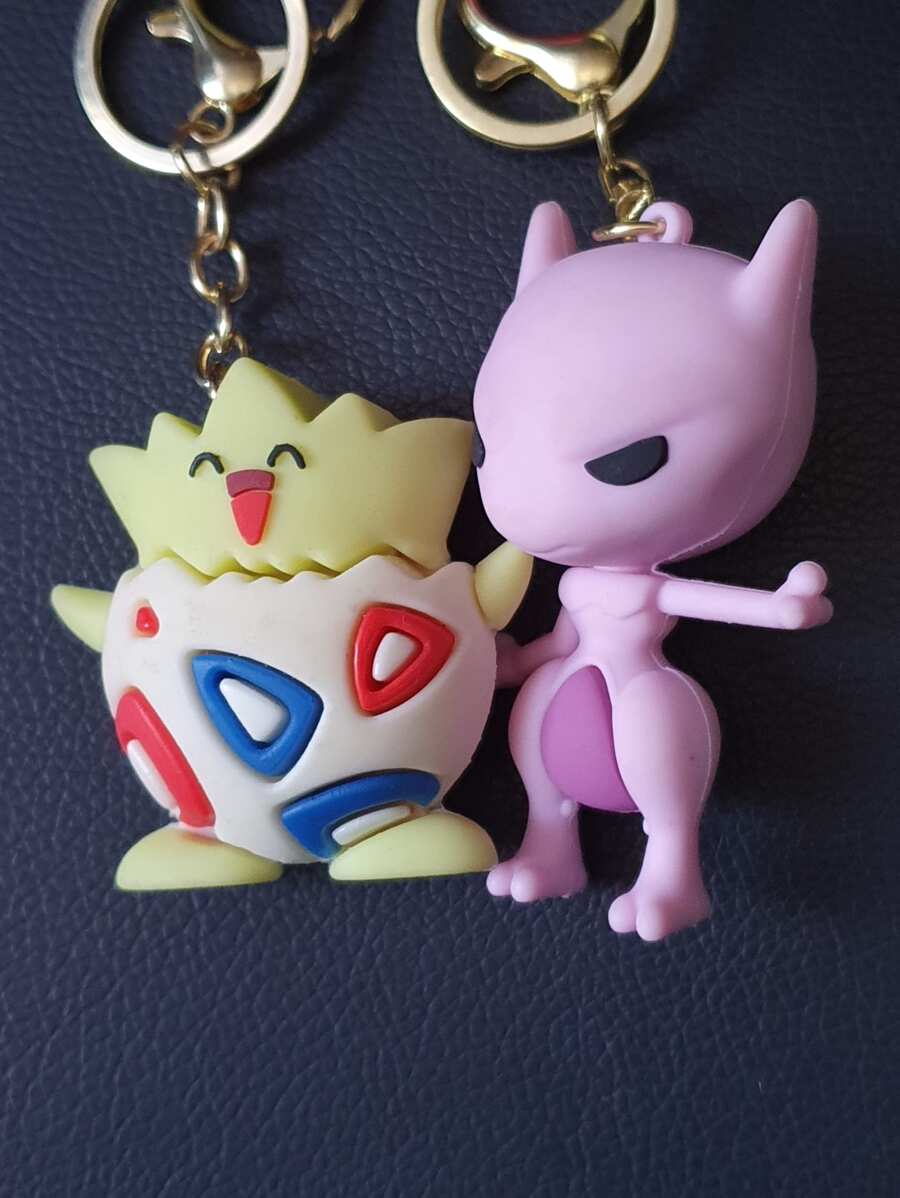 2  Keychains - Blue - View 1
