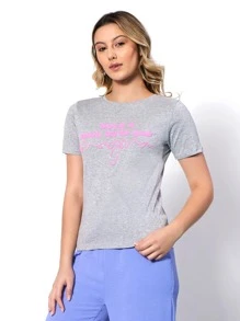Women T-Shirts - 灰色 - 查看 4