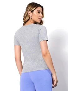 Women T-Shirts - 灰色 - 查看 5