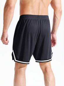 Quick-Drying Running Shorts With Pockets - LightweightSports Shorts For Fitness And Running - Black - View 5