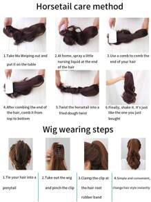 女性短直髮滿頭帽假髮,人造纖維,蓬鬆自然,適用於中老年母親