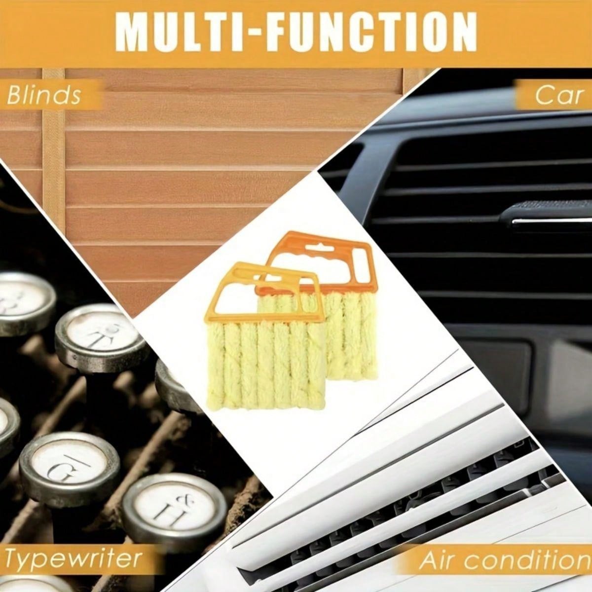 1pc Washable 7Finger Duster Tool for Window Blinds, Air