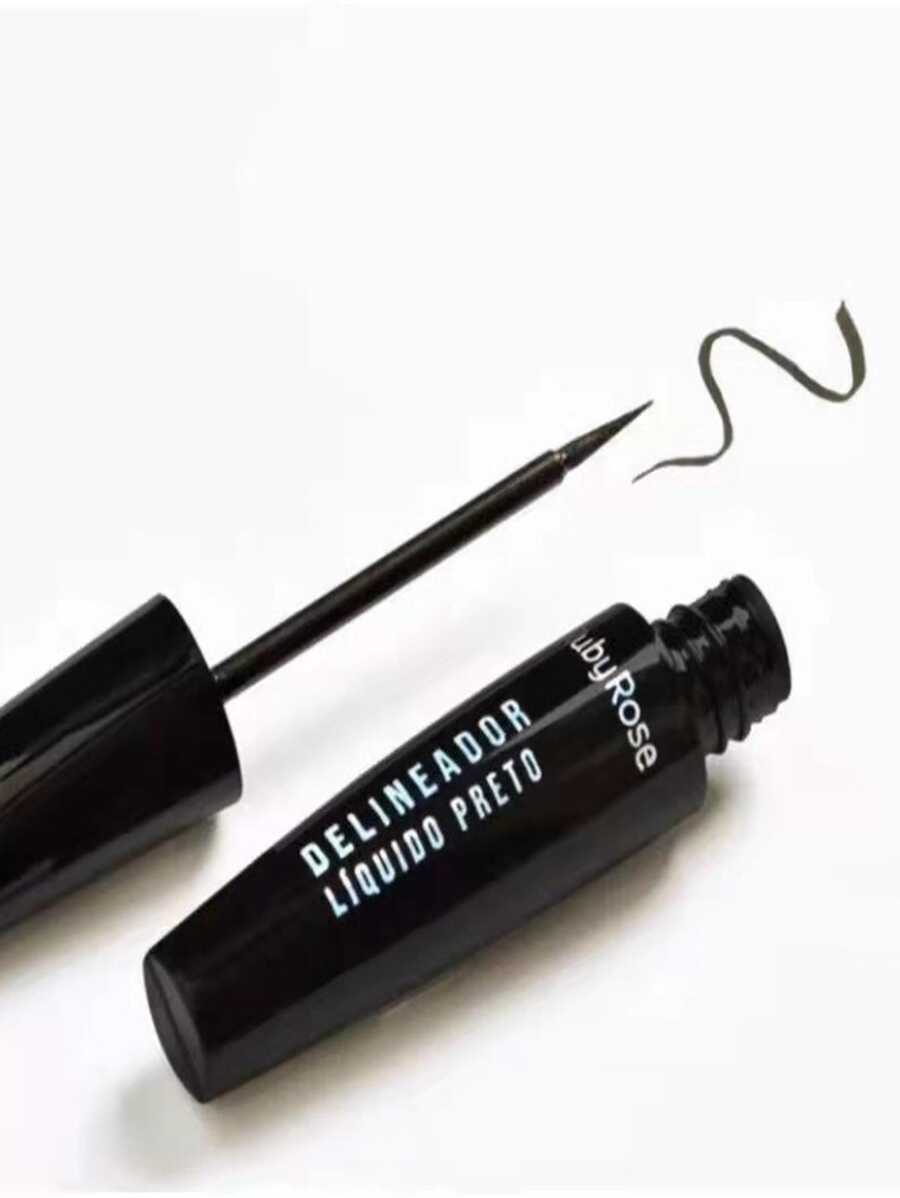 Ruby Rose Delineador Líquido Olhos Preto Hb8406 - Preto - Visão 1
