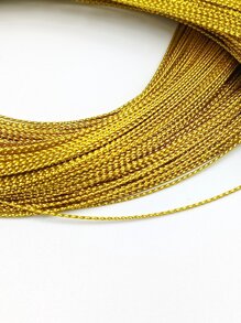 1根金色手縫裝飾線,diy金屬聚酯縫紉線 - 金色 - 查看 8
