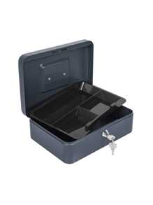 25 Cm Money Box With Removable Dividers Tray - Black - View 3