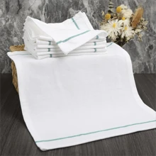 5入組28cm*38cm快速吸水白色廚房毛巾,適合清洗盤子和桌墊