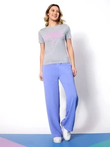 Women T-Shirts - 灰色 - 查看 2