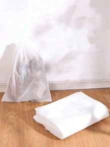 15 件日常旅行无纺布轻质折叠鞋套收纳包旅行收纳鞋收纳鞋袋鞋收纳盒运动鞋运动鞋拖鞋跑鞋旅行必备品旅行配件鞋子收纳袋鞋子收纳袋旅行必备品海滩暑假旅行收纳包返校书包 - 白色 - 查看 3