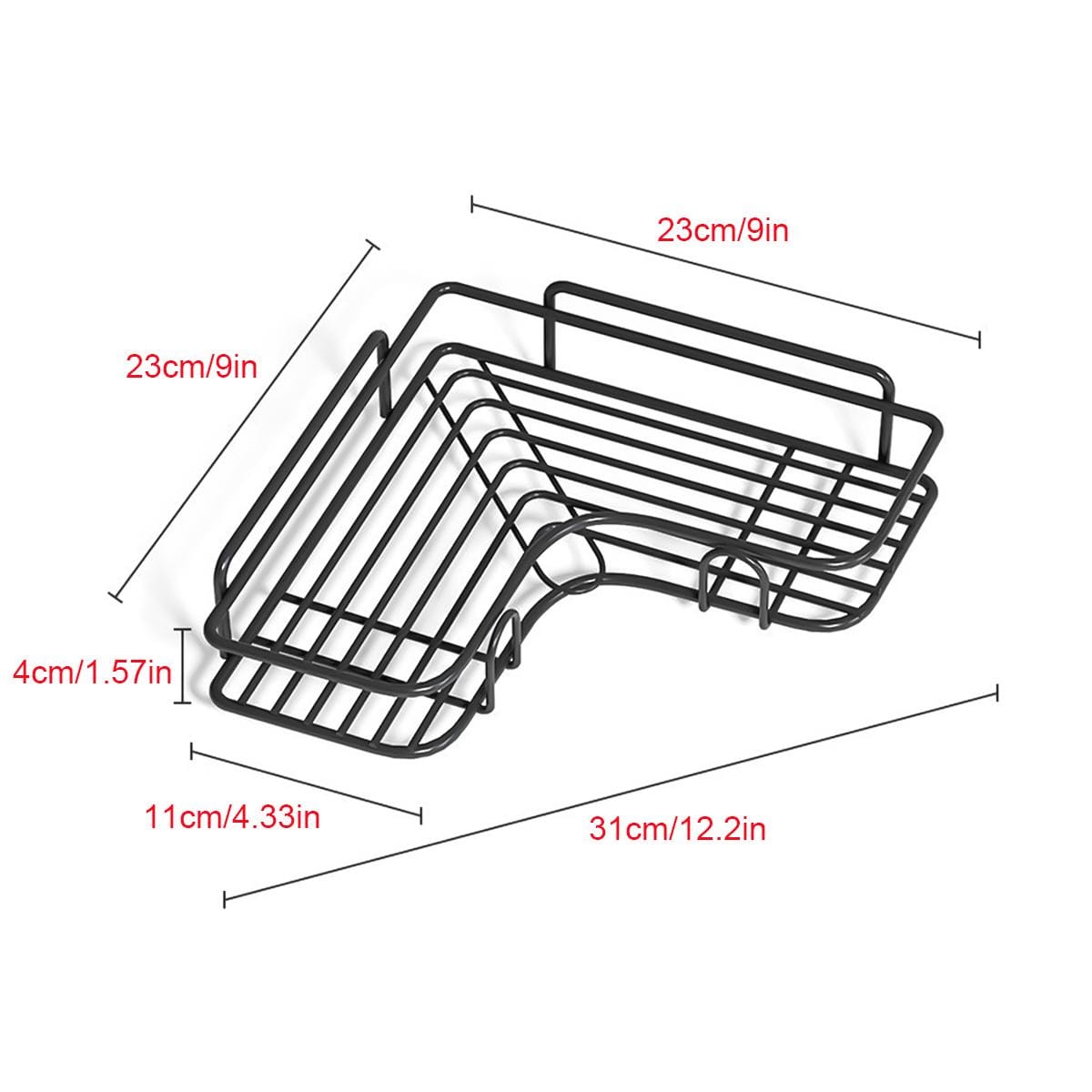 1pc Nodrill Bathroom Toilet Storage Rack, Multifunctional Kitchen