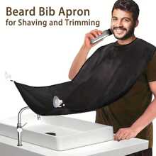 Cạo Râu Tạp Dề Râu Yếm Tóc Cắt Tỉa Bắt Mũi Chải Lông Dụng Cụ Phòng Tắm Nhà Tổ Chức Nam Tặng Thiết Thực Và Đẹp - màu đen - Xem 1