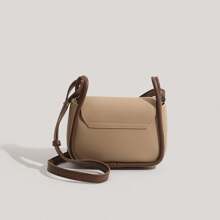 Túi đeo vai vuông nhỏ màu thời trang dành cho nữ - Màu Khaki - Xem 7