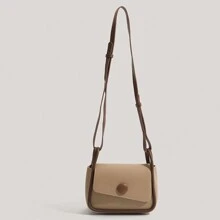 Túi đeo vai vuông nhỏ màu thời trang dành cho nữ - Màu Khaki - Xem 3