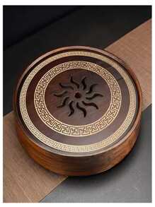 Round Tea Set Tea Plate Accessories Chinese Natural Bamboo Tea Tray Water Storage Kung Fu Tea Board