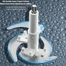 2l Electric Meat Grinder Machine With Glass Vegetable Chopper For Home Use, Food Processor - Green - View 6