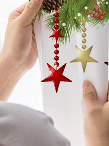 1 Pieza Cortina De Gasa Decorativa Para Ventanas De Ambiente Festivo En El Hogar