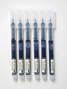 Style Liquid Ink Black Neutral Pen With 6 Random Labels - Multicolor - View 2