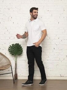 Men Polo Shirts - 白色 - 查看 4