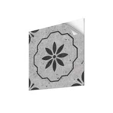 Alwayspon 啞面花卉紋理塑料地牆磁磚貼膜,自粘式,剝離並貼上防滑防濺背景牆裝飾增厚 Pvc 地磚,水泥花 12 英寸 X 12 英寸 / 30x30 公分 - 水泥黑白 - 查看 1