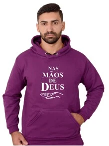 Men Sweatshirts - 紫色 - 查看 1