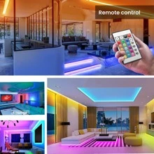 1 Rolle 5V 3535RGB Mehrfarbig Temperatur LED Streifenlicht mit Batteriekasten für Schlafzimmer, Küche, Wohnzimmer, Badezimmer, Party, Kleiderschrank, 1m/3.28ft, 3m/9.84ft, 5m/16.4ft, 10m/32.8ft, 15m/49.21ft (Batterie nicht im Lieferumfang enthalten)