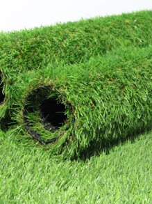 1pc 50*50cm Artificial Grass Carpet, Outdoor & Home Decoration, Suitable For Back-to-school Season, Christmas, Halloween, Hotel, Restaurant, Wedding, Banquet, Party, Event Decoration - Green - View 1