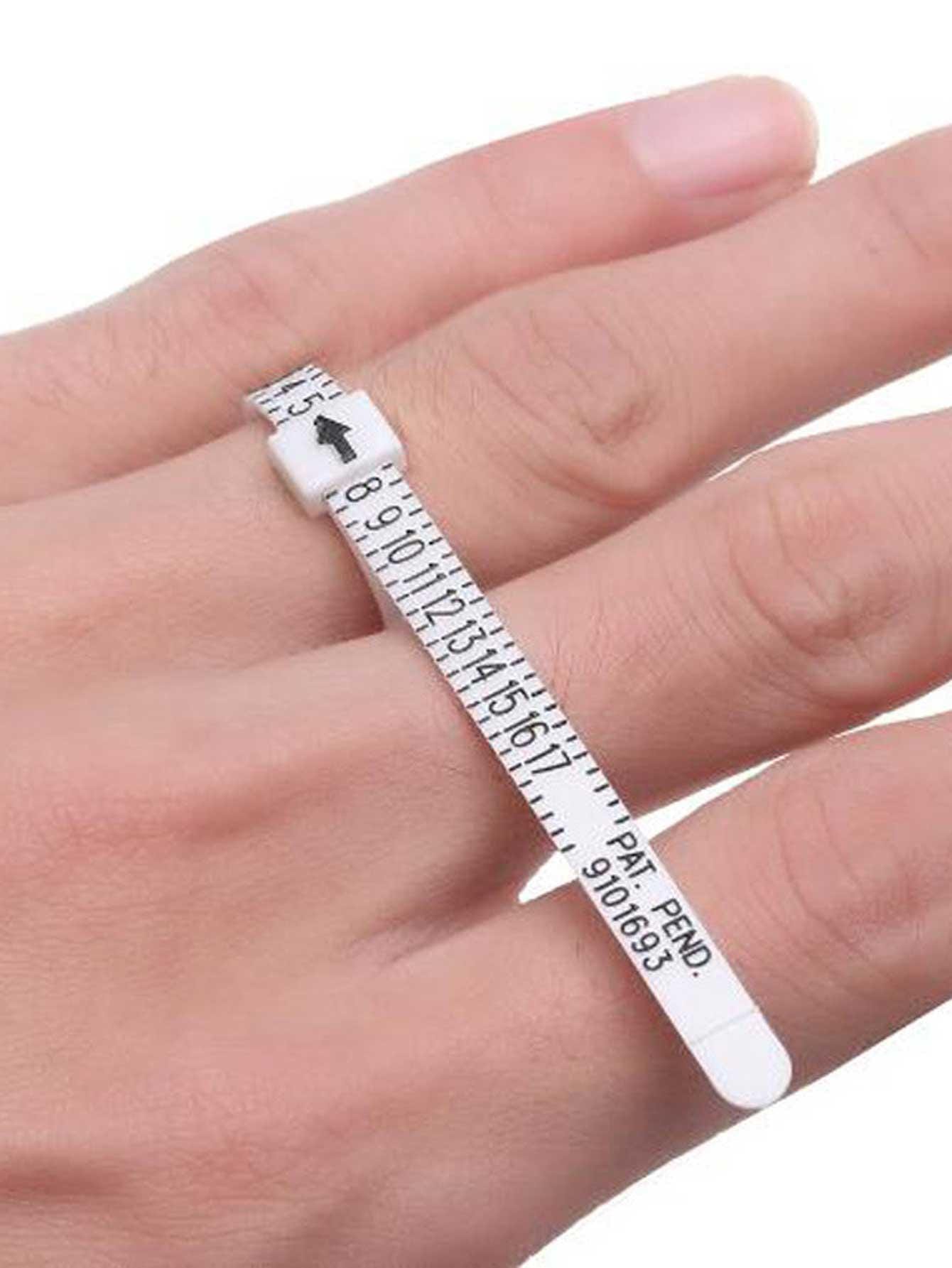 2pcs Ring Sizing Measuring Tool Set, Including Ring Sizer Mandrel