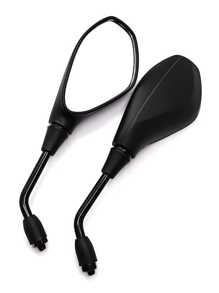 1pair 10mm Right Thread Motorcycle Rearview Mirrors - Black - View 3