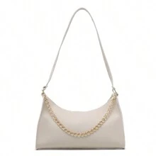 Bolsa Baguete Feminina Corrente de Lado Tiracolo Transversal de Ombro Pequena Estilosa Barata