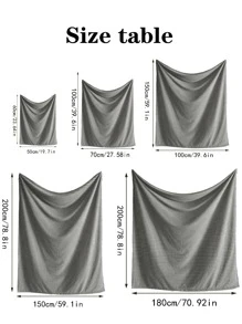 1 chiếc chăn len màu nâu sẫm, Kích thước: 100 × 150cm, Màu xám, Mềm mại, Sang trọng, Ấm áp và thoải mái, Thích hợp cho Ghế sofa, Giường, Ghế dài, Tua rua, Chăn lông cừu flannel - Cà phê nâu - Xem 3