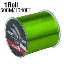 1Roll 500m/1640ft Super Strong Fishing Line Japan Monofilament Nylon Fishing Line 2-35LB Fluorocarbon Coating Fishing Line