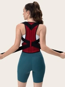 Cinturón de aptitud física trasero soporte - Rojo - Ver 8