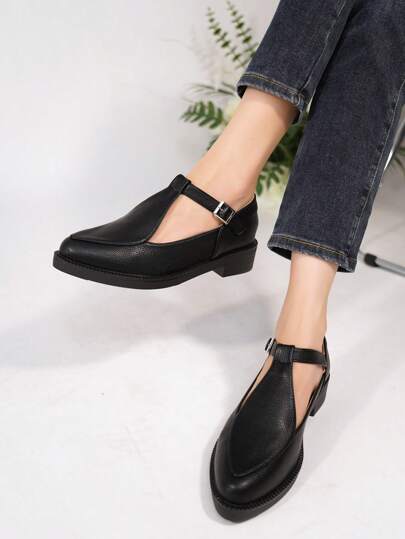 2023 Autumn And Winter French Style Shoes, Vintage Artistic Mary Jane Women's Shoes