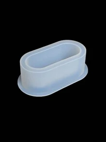 自制椭圆形和矩形多肉植物花盆、花盆、石膏模具、装饰品、珠宝收纳盒、环氧树脂、硅胶、蜡、蜡烛和手工皂铸造模具 - 白色 - 查看 7