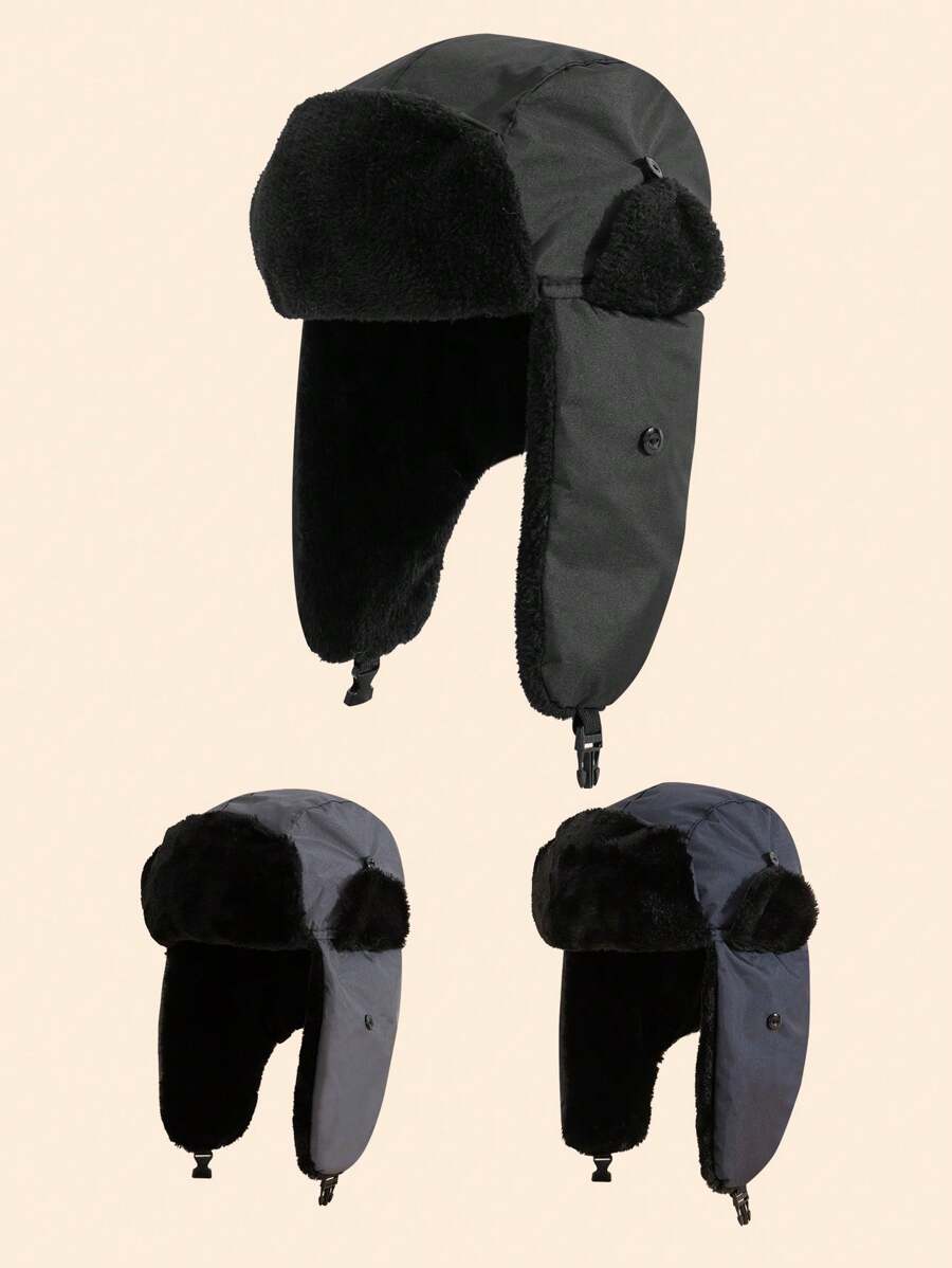 Mũ phi công nam - màu đen - Xem 1