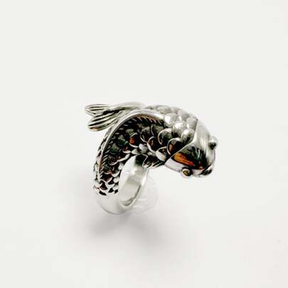 1 pieza Anillo de acero inoxidable "Abundante cosecha", accesorio, regalo adecuado para colegas, amigos, parejas