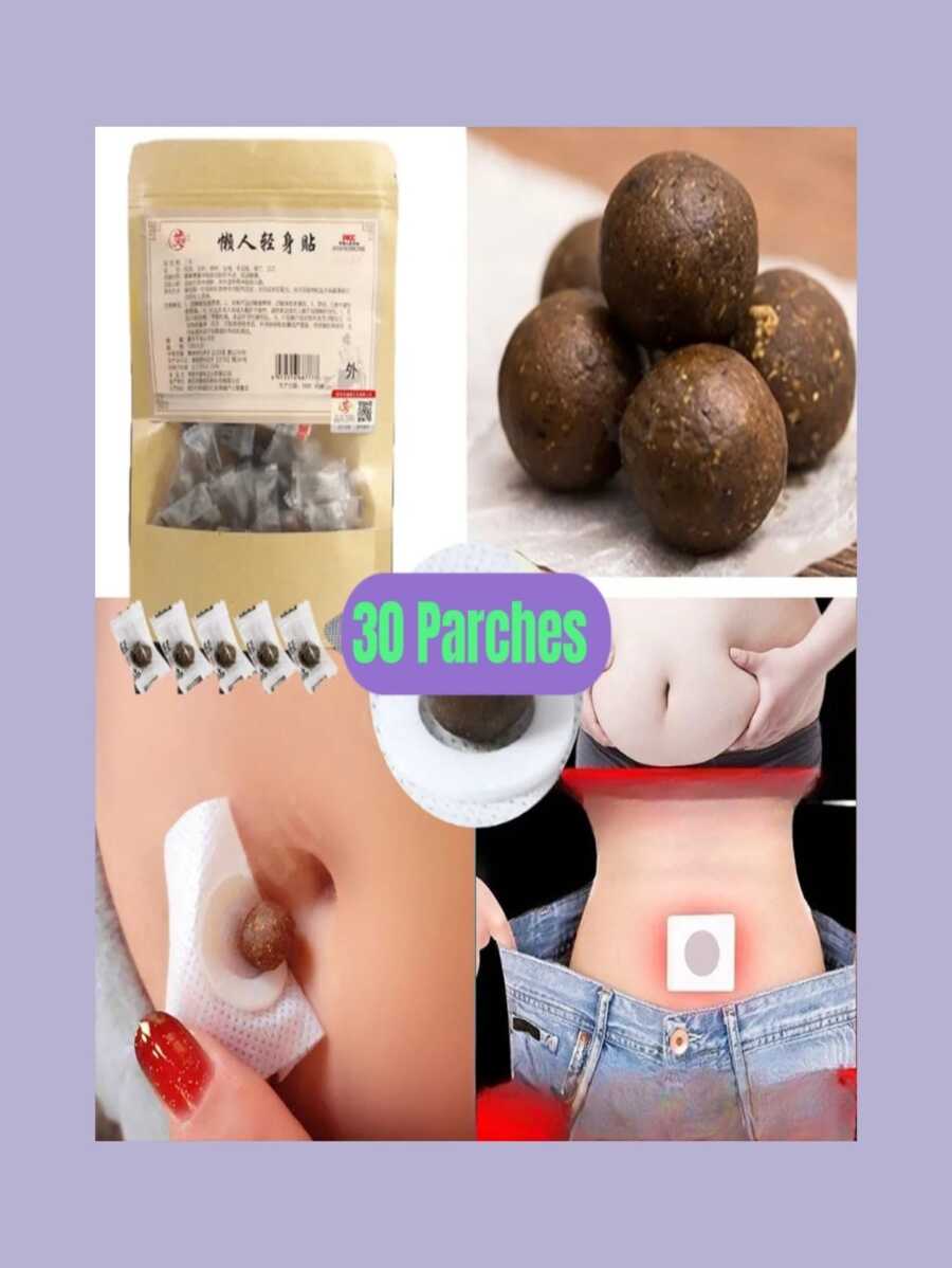 30 Natural Herbal Slimming Patches Balls For Navel - Cà phê - Xem 1