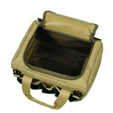 Taburete Plegable De Jardín Con Bolsa De Almacenamiento Para Herramientas De Jardinería, Asiento Multifuncional Al Aire Libre, Silla De Pesca - Caqui - Ver 3