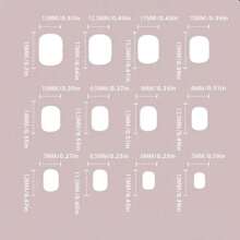 24 件短方形粉色和金色全覆盖假指甲套装，适合女士和女孩，适合日常佩戴或派对美甲，按压式指甲美甲用品，提升您的外观 - 粉色 - 查看 5